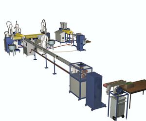 ligne d'extrusion avec refroidissement à eau 1