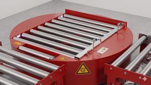 table tournante entraînée par moteur