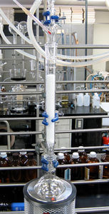 colonne de distillation en verre borosilicaté