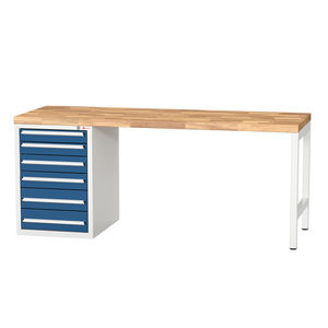 table de travail avec tiroirs