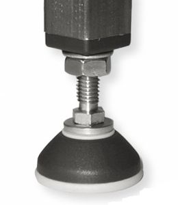 pied de machine / en élastomère / en polyamide / en acier inoxydable