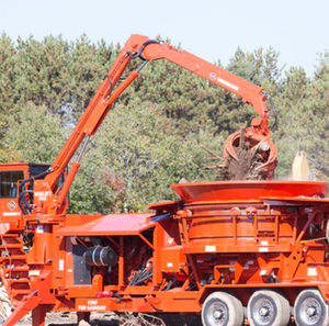 broyeur de branches sur chenilles