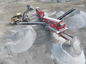 crible pour chantier de construction
