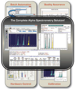 logiciel pour spectrométrie alpha