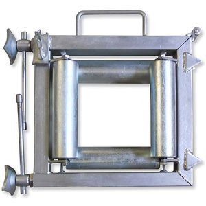 rouleau pose câble avec rouleau en acier 1