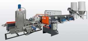 ligne d'extrusion de recyclage de matières plastiques