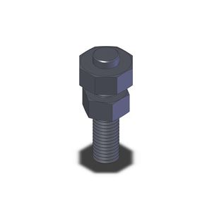 boulon de serrage / de bridage / à tête hexagonale / en acier
