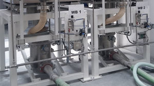 système de transport pneumatique pour conteneur IBC 1