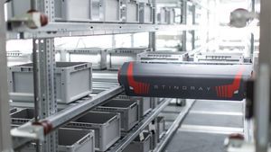 système de stockage à navette compact