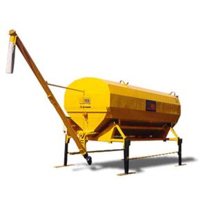silo horizontal / avec extracteur / de pesage / de ciment