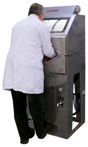 cabine de sablage en acier inoxydable
