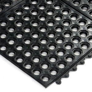 tapis antifatigue / antidérapant / en caoutchouc / modulaire