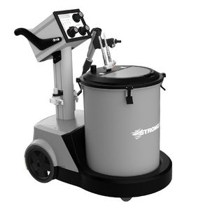machine de poudrage avec pistolet électrostatique