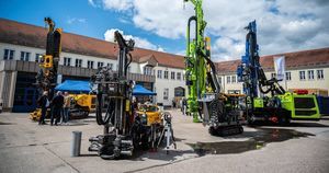 foreuse pour ancrage de raccordement
