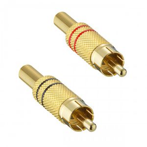 connecteur audio/vidéo / RCA / droit / mâle