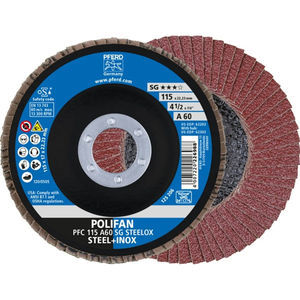disque à lamelle pour acier inoxydable 1