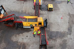 trieuse à plateau basculant / automatique / pour bois / de déchets