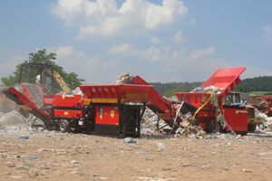 unité de recyclage pneus usagés