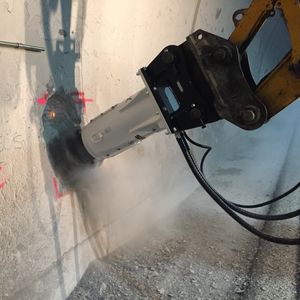 fraise de havage hydraulique pour excavatrice 1