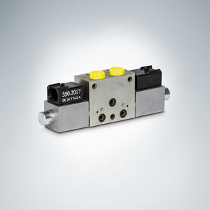 distributeur hydraulique à tiroir / avec actionnement manuel / à commande électrique / actionné pneumatiquement