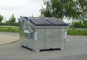 conteneur à déchets en métal