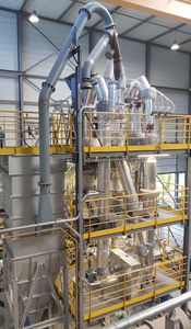 calcinateur à gaz bas NOx
