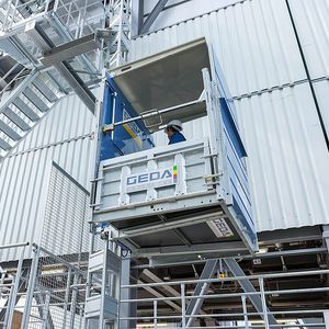 plateforme sur mât mono-mât 1