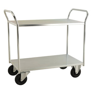 chariot de transport / en acier galvanisé / 2 niveaux / polyvalent