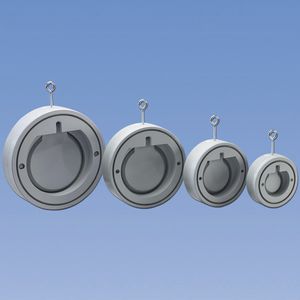 clapet anti-retour à battant / wafer / en PVC