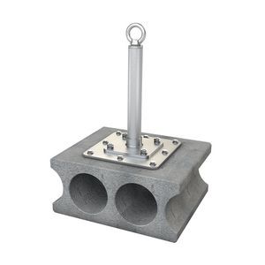 ancrage antichute en acier inoxydable