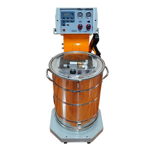 machine de poudrage avec pistolet électrostatique 1