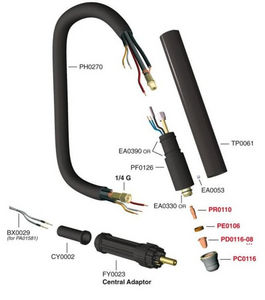 torche de découpe plasma / refroidie par air