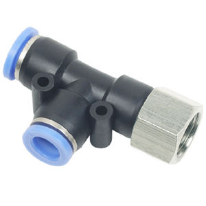 raccord pneumatique / push-in / en T / en plastique