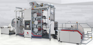 presse flexographique stack / à 4 couleurs / pour film en plastique / type roll to roll