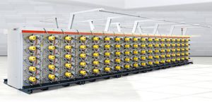 machine de bobinage de fils textiles / croisé