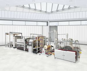 ligne de revêtement de laminage / pour tissus / pour sac