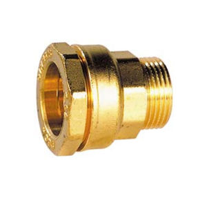 raccord mâle / fileté / droit / hydraulique
