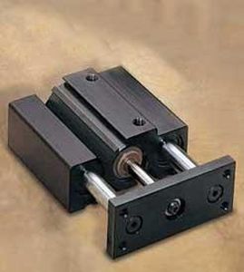 vérin pneumatique / à tige de piston guidée / double effet / de bloc