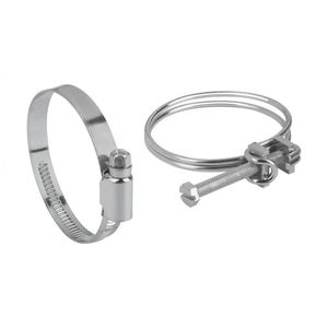 collier de serrage en acier galvanisé / à vis / à bande ajourée
