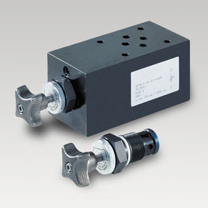 clapet anti-retour d'étranglement / à cartouche / de contrôle de débit / hydraulique