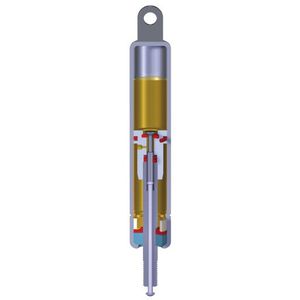 ressort à gaz pour équipement médical