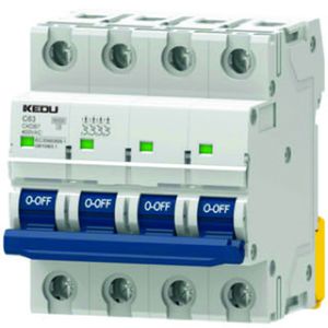 disjoncteur magnéto-thermique / 4 pôles / miniature / sur rail DIN