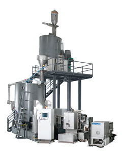 ligne d'extrusion de recyclage de matières plastiques