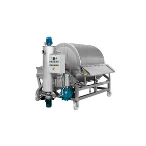 filtre pour liquides alimentaires et boissons / à tambour / à tambour rotatif / sous vide