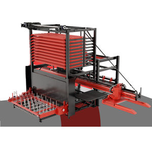 système de chargement et déchargement pour magasin de stockage automatique