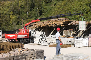 grue montée sur camion