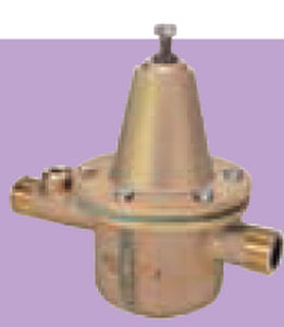 vanne à membrane / de réduction de pression / pour eau chaude / en bronze