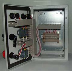 boitier de commande en acier inoxydable