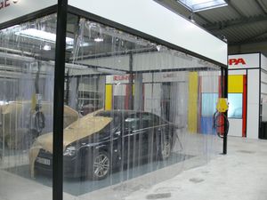 aire de préparation de fonds avant peinture