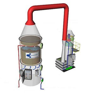 laveur de gaz à voie humide